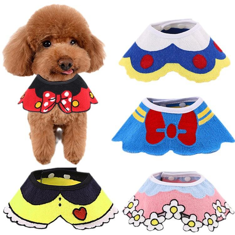 Luxury Dog Bandana Cartoon Pet Saliva Towel Puppy Scarf