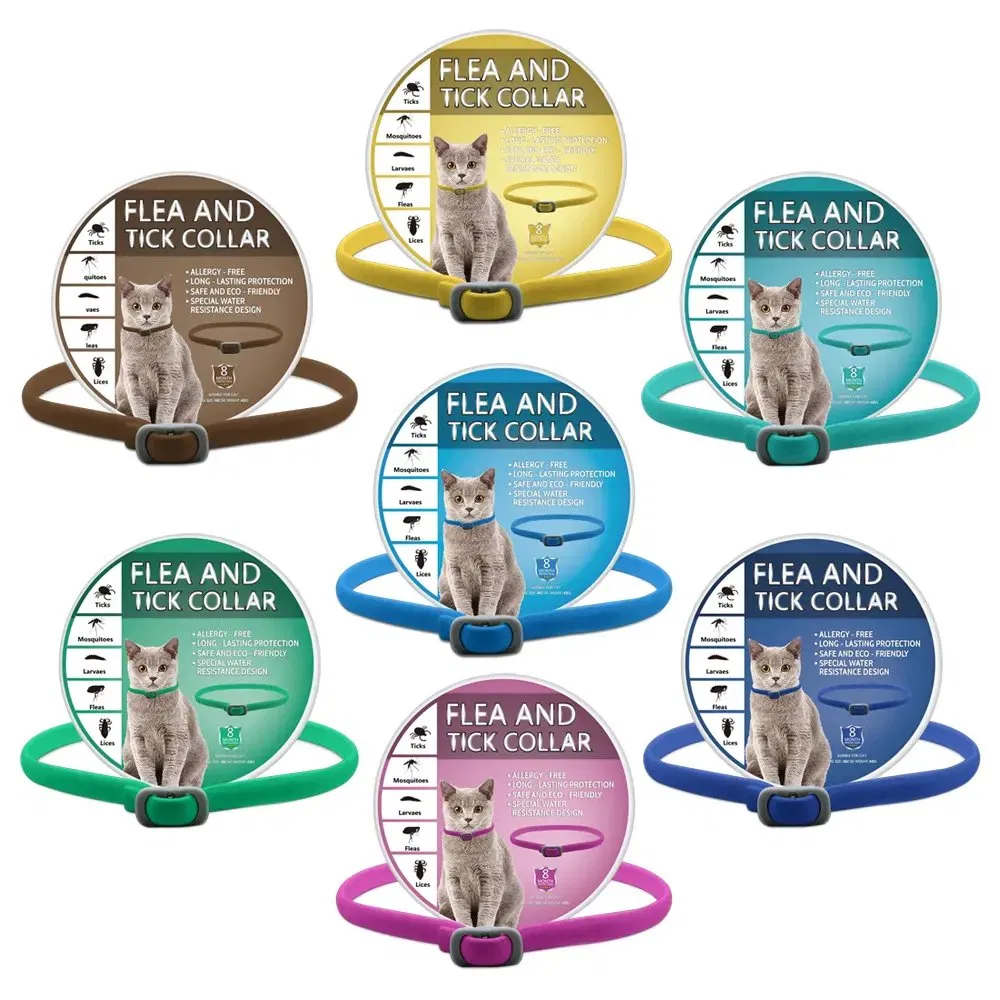 Nature Safe Waterproof Pet Collar Adjustable Elastic Dog Cat Pet Repellent Flea and Tick Collar