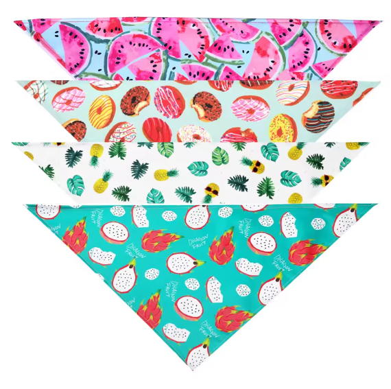 Factory Custom Soft Triangle Pet Bandana for Dogs
