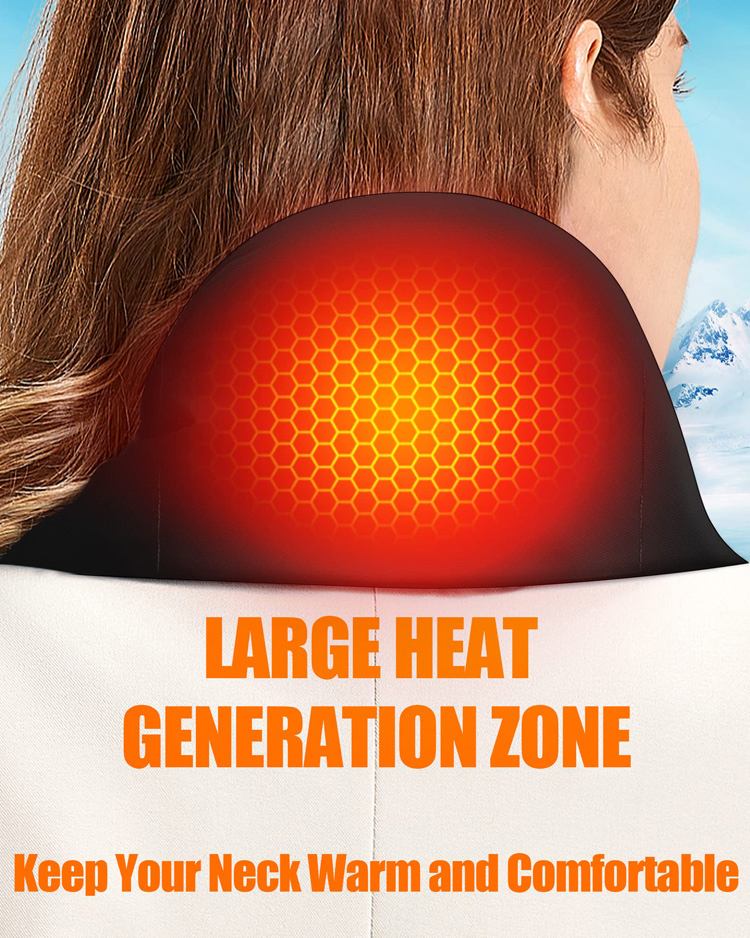 Unisex Heated Scarf Neck Heating Pad USB Rechargeable Warm Heated Scarfs