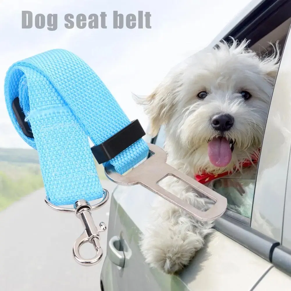 Dog Cat Car Safety Belt Adjustable Leash Vehicle Seat Belt Magic Clip Pet Supplies Harness Safe Lever Traction Collar