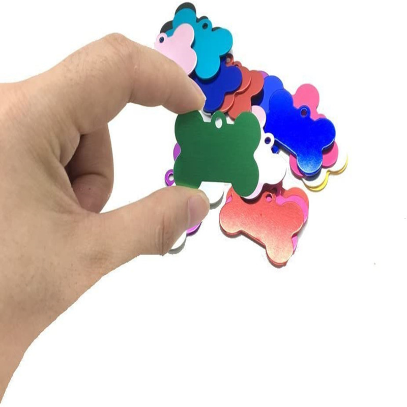 Colored DIY Aluminium Alloy Metal ID Tags for Pet