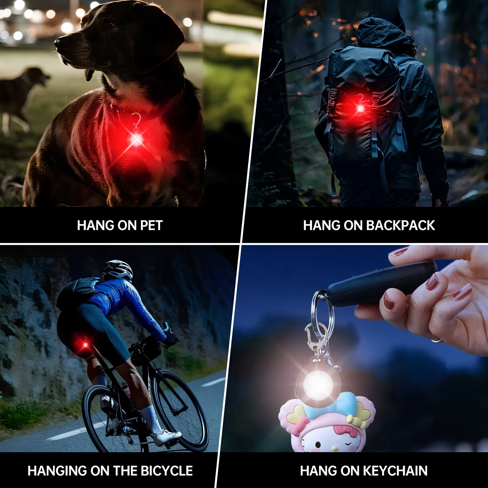 LED Display Collar Bicycle Pet Neckband Dog Collar with Light-up Message