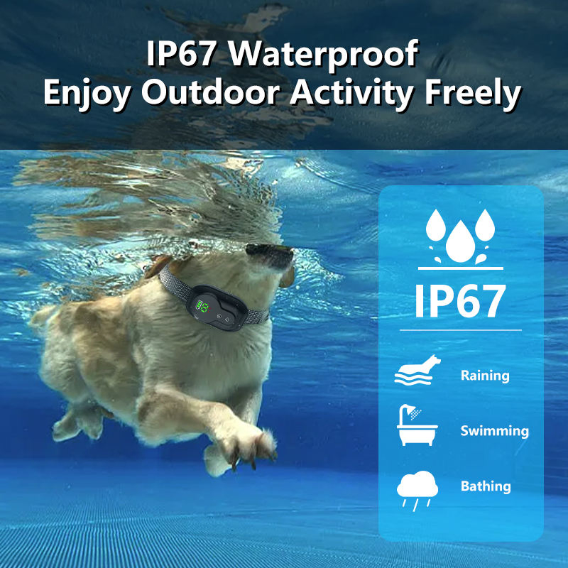 Anti Bark Dog Training Collar IP67 Electric Shock Vibration Beep No Barking Pet Products