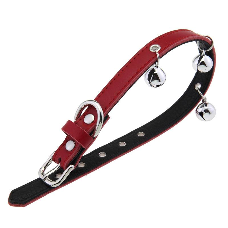 Hot Selling Solid Color PU Pet Collar Adjustable Waterproof