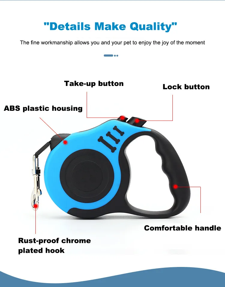 Automatic Retractable Dog Leash 1