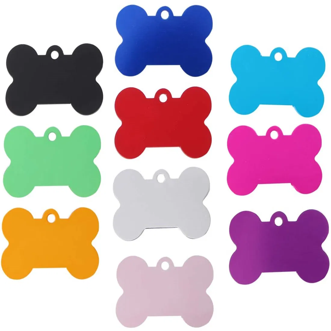 Colored DIY Aluminium Alloy Metal ID Tags for Pet