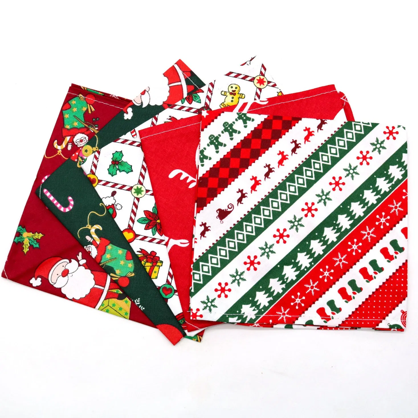 Dog Christmas Triangle Scarf Amazon Hot Sale Pet Triangle Scarf Cotton Pet Neck Scarf Factory Direct Sales