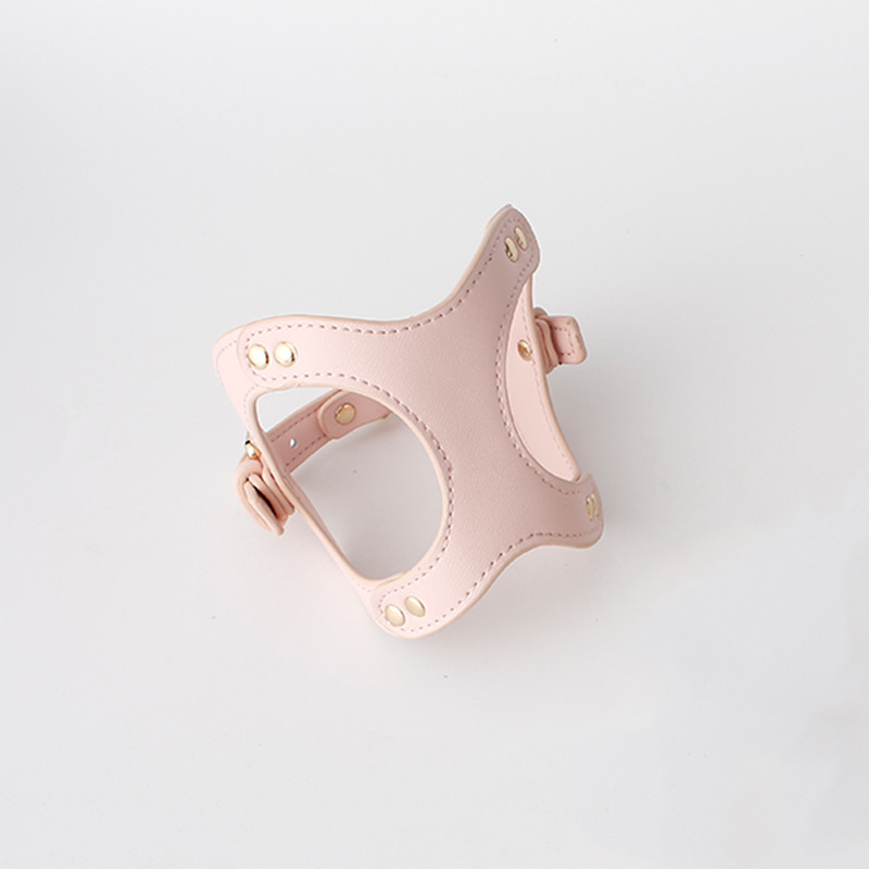 Factory Custom Wholesale Luxury Leather Pet Chest Leash Dog Harness Walking Cat Leash Cat Harness Small and Medium-Sized Dogs for Outside Walk