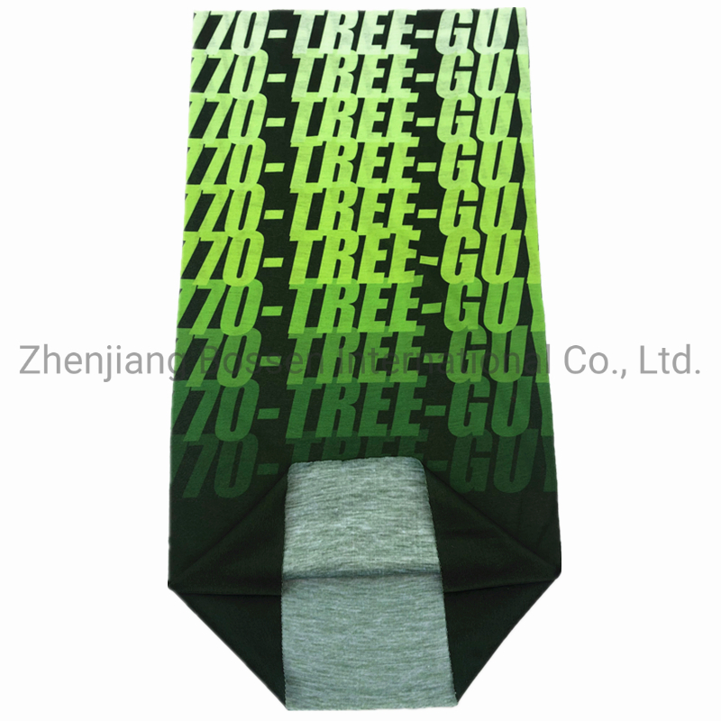 OEM Customized Design Sublimation Print Microfiber Polyester 24*50cm Orange Biker Neck Tube Running Tubular Scarf