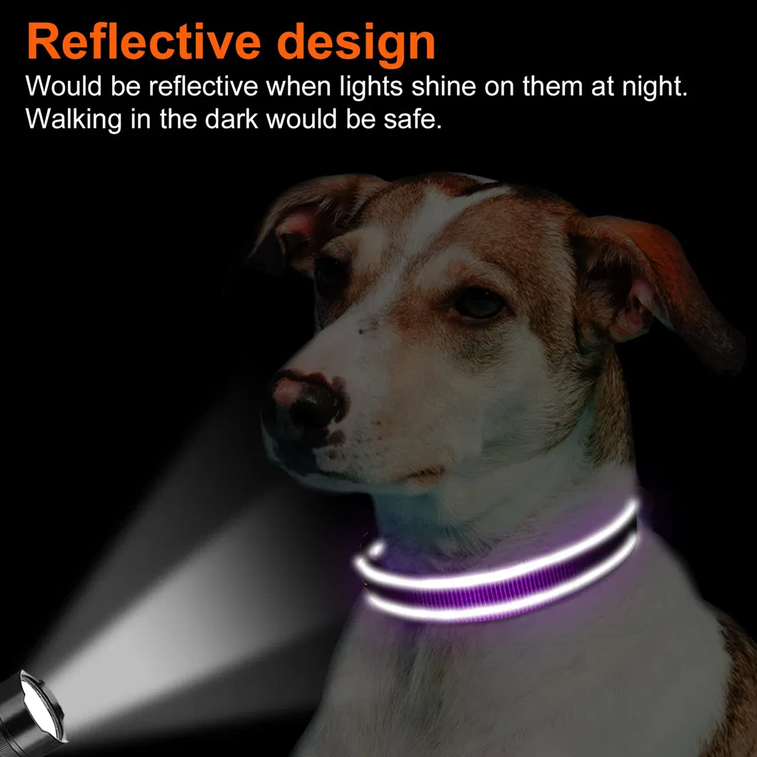 Pet Nylon Reflective Collar Usage