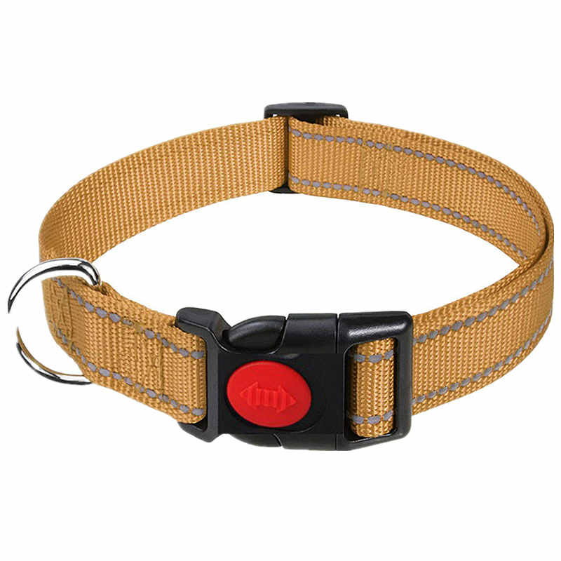 Pet Safety Products Reflective Adjustable Custom Logo Pet Collar