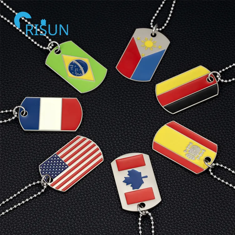 Flag Military Necklace