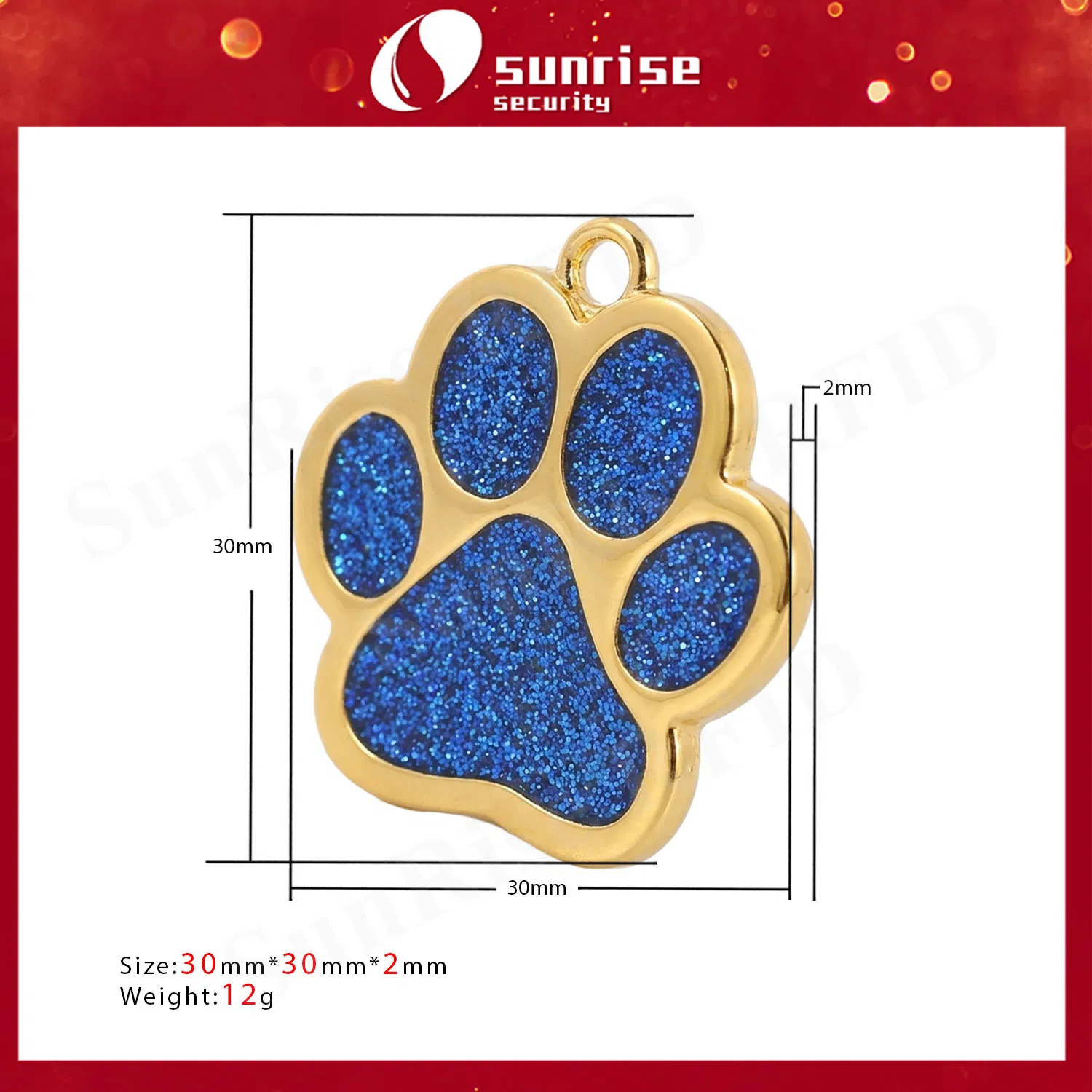 Colorful Metal Pet ID Tag Custom Dog Name Tag