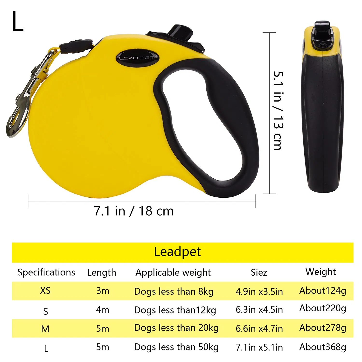 Pet Accseeories Dog Products for Walking Neon Retractable Dog Leashes