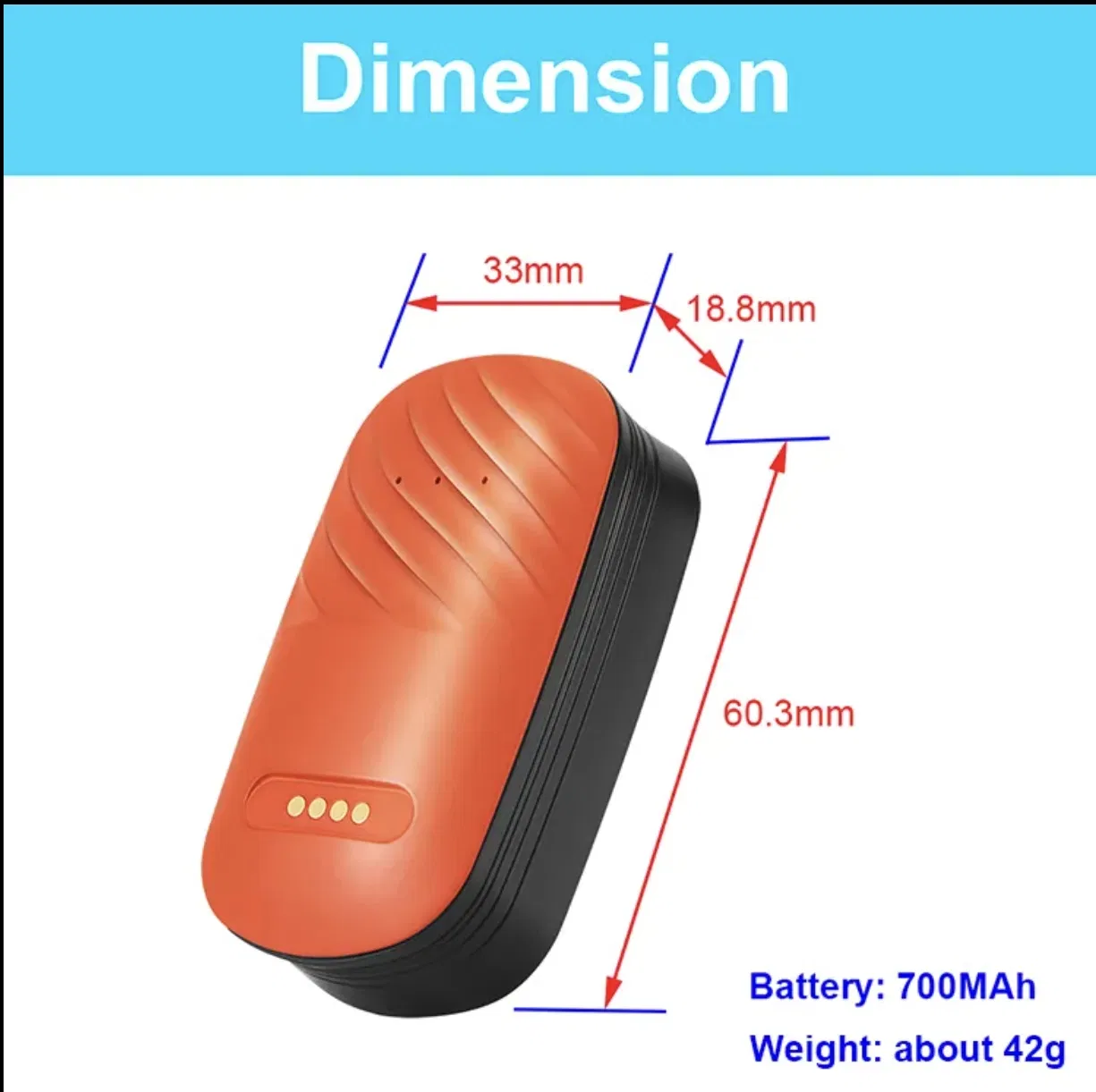 4G Back Clip Pet GPS Tracker G51- Americas Edition - Waterproof Beidou Electronic Fence Dog Cat Intelligent Collar Anti Loss Device