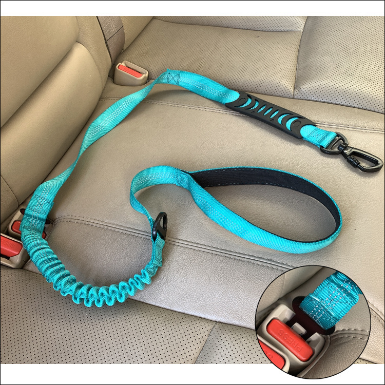 Buffer Retractable Reflective Car Pet Leash