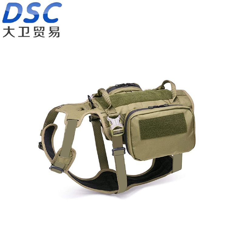 Waterproof Dog Harness Training Tactical Backpack