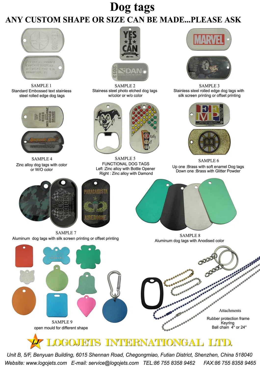 Custom Personalized Pet ID Tags