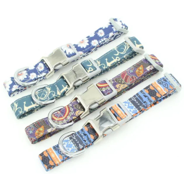 Factory Direct Wholesale High Quality Adjustable Pet Collar All Size with Metal Accessories Buckle