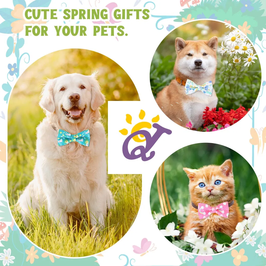 Polyester Custom Print Dog Bowtie