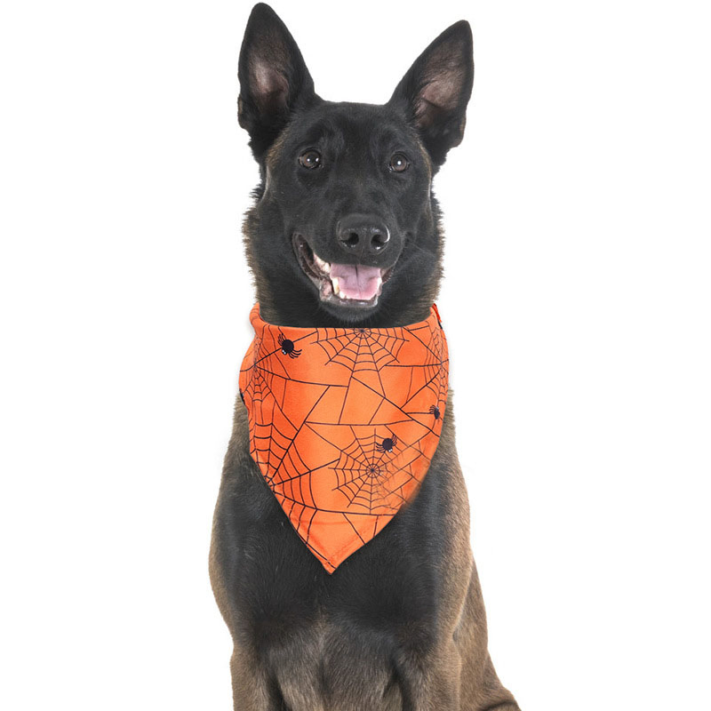 Pet Halloween Saliva Wipes Dog Festival Triangular Wipes Scarves Festival Party Pet Scarves