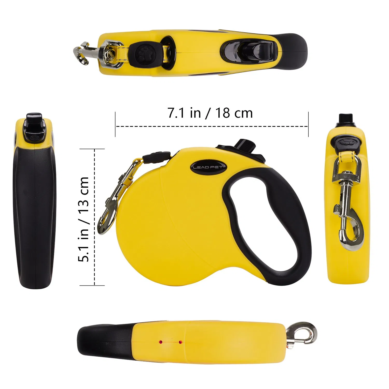 Pet Accseeories Dog Products for Walking Neon Retractable Dog Leashes
