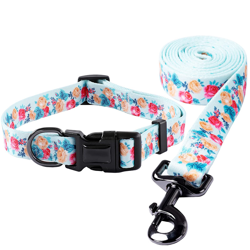 Hanyang Customized Wholesale Pet Product Polyester Durable Personalized Training Dog Leash Collar
