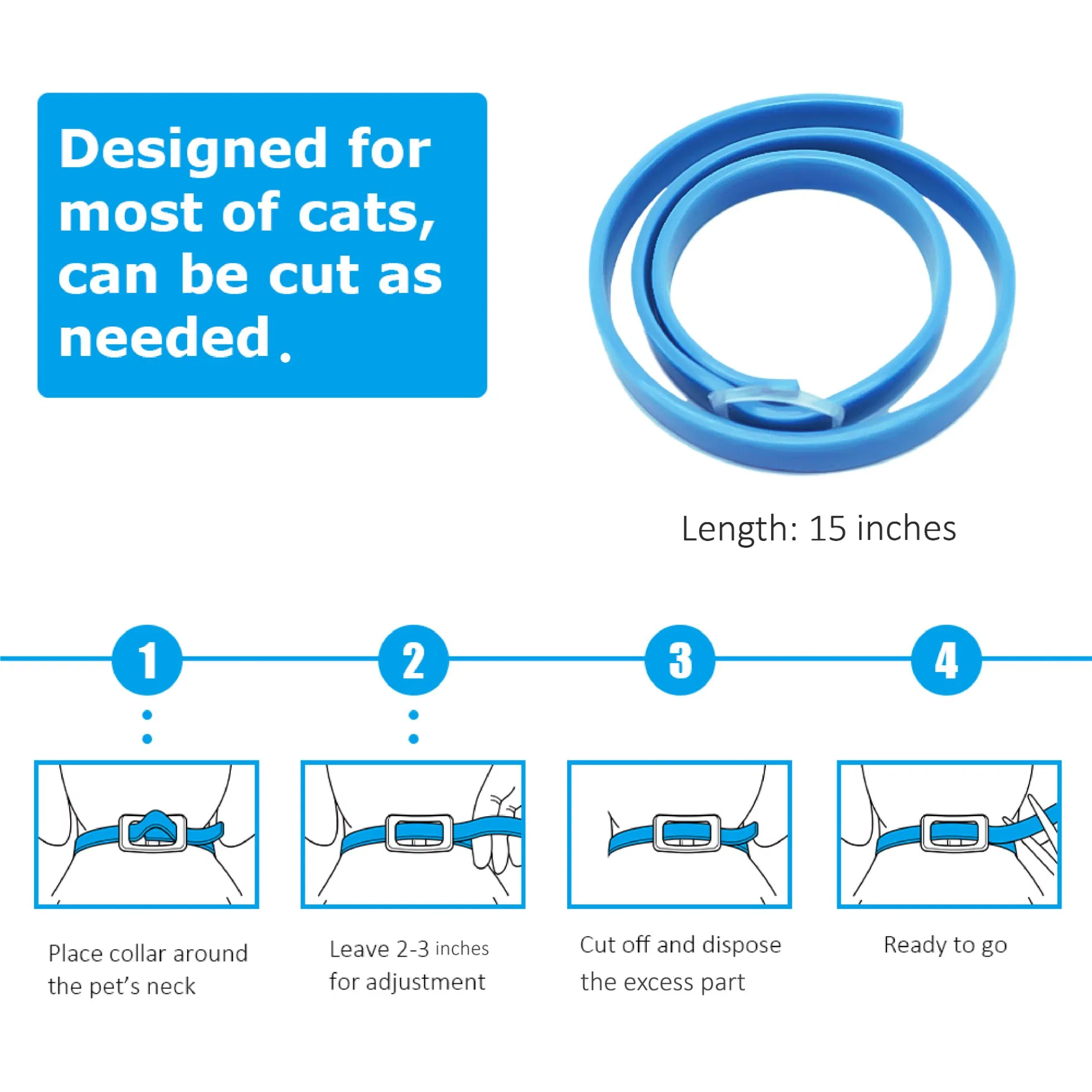 Factroy Prices Natural Ingredients Lavender Scent Relaxing Pet Reduce Anxiety Adjustable Pheromone Calming Collar Cats Dogs