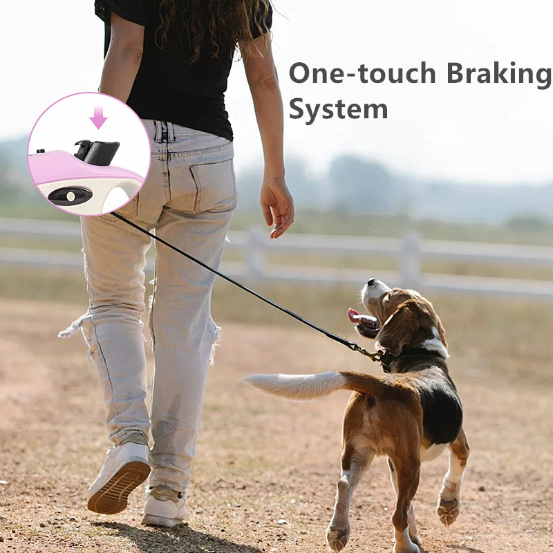 Retractable Dog Leash with LED