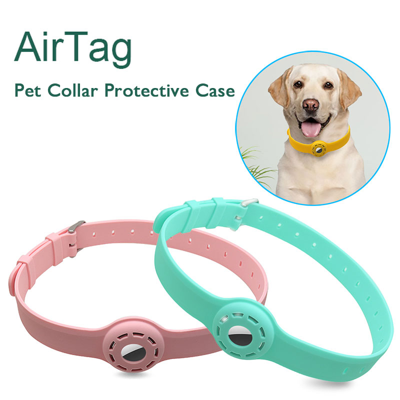 4.0 Anti Lost Wireless GPS Mini Light Weight Locator Tracking Silicone Airtag Cat Dog Air Tag Tracker Pet Collar