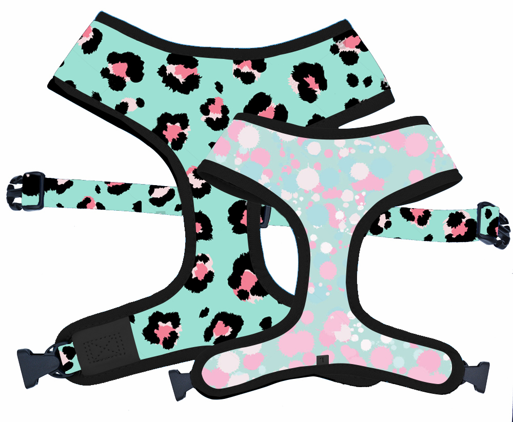 Hanyang OEM Manufacturer Wholesale Print Design Pet Dog Harness Customized Pet Supply Reversible Dog Harness