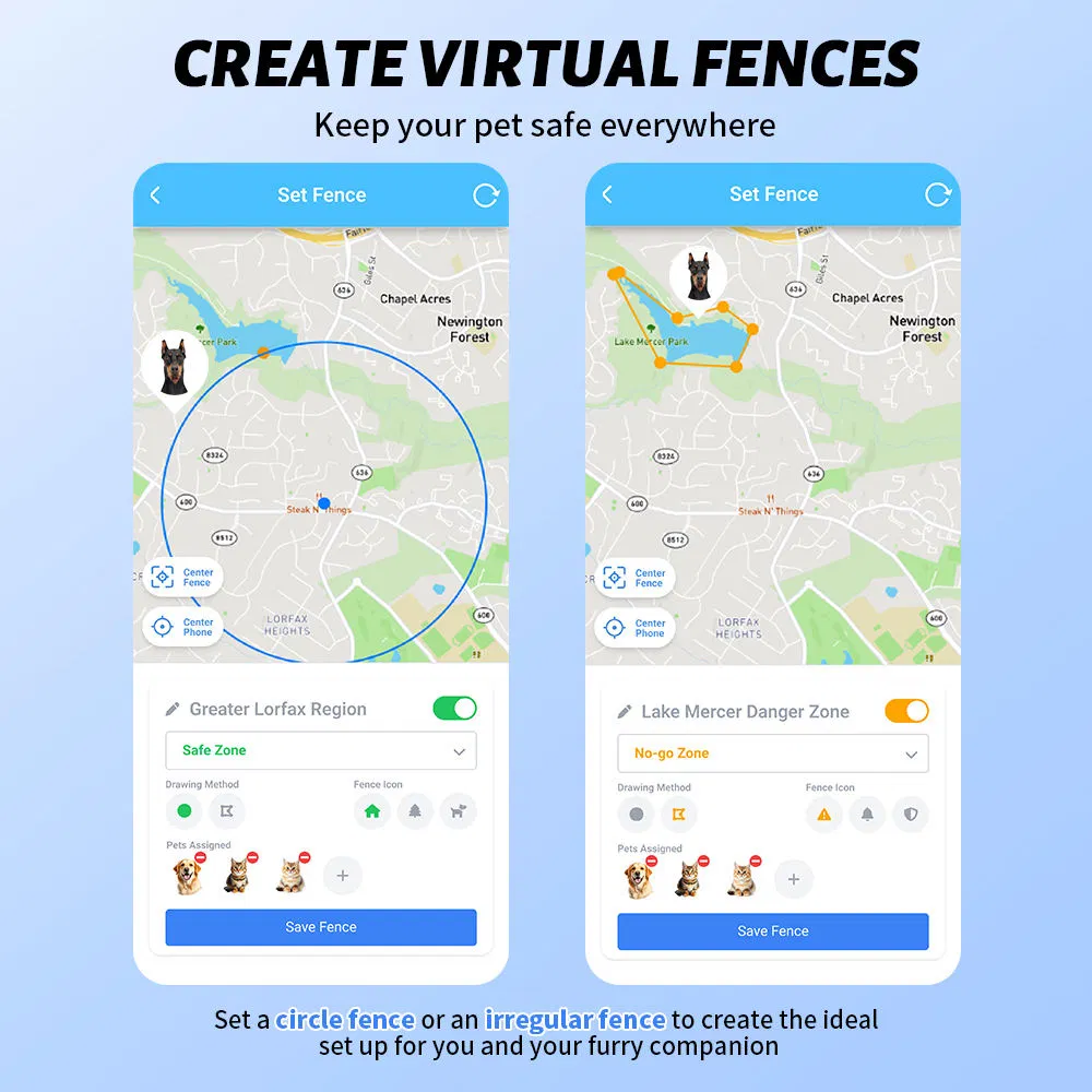 Smart Pet GPS Tracker with Waterproof Design and Mobile APP Access