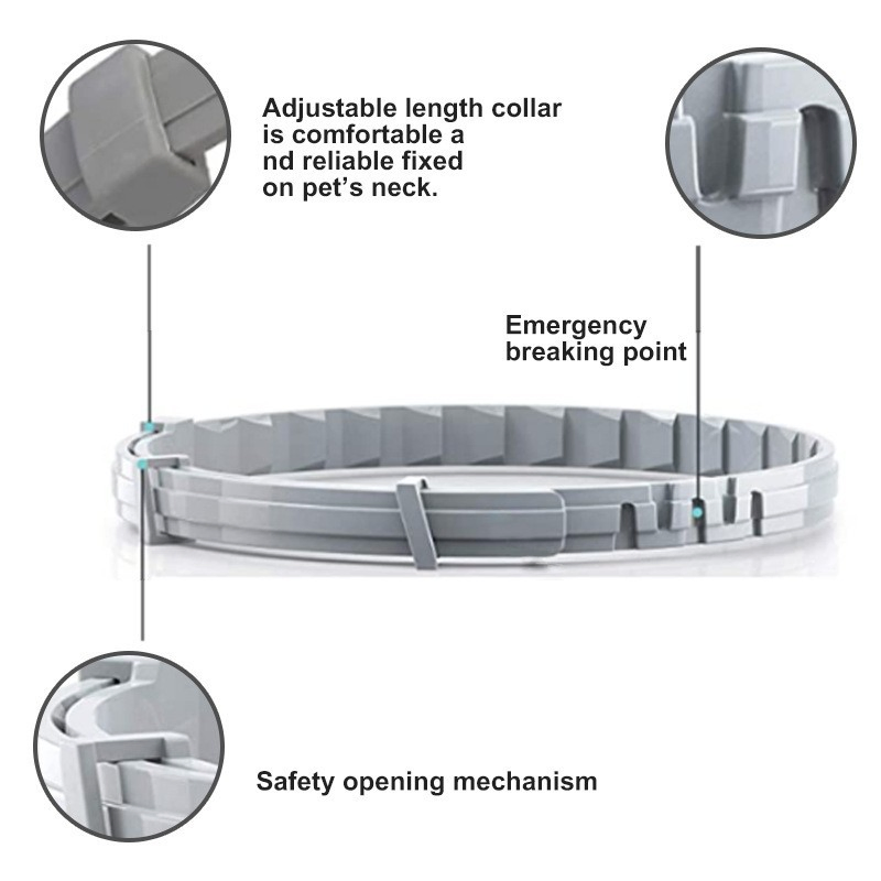 Pet Deworming Supplies Pest Control Mosquito Repellent Flea and Tick Collar for Dogs