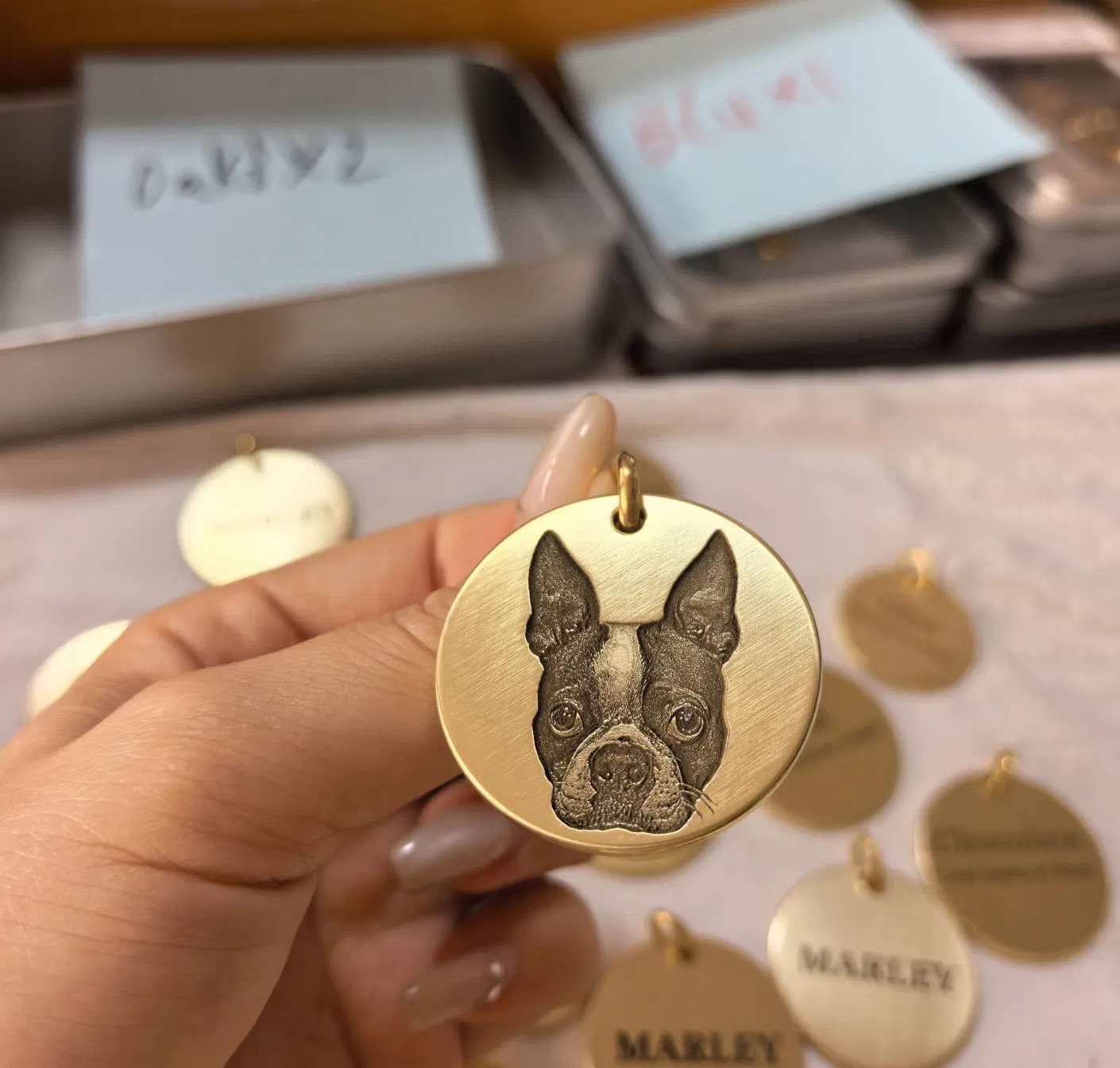 Engrave Logo Dog Name Custom Stainless Steel Cat Pet ID Tag Pendant