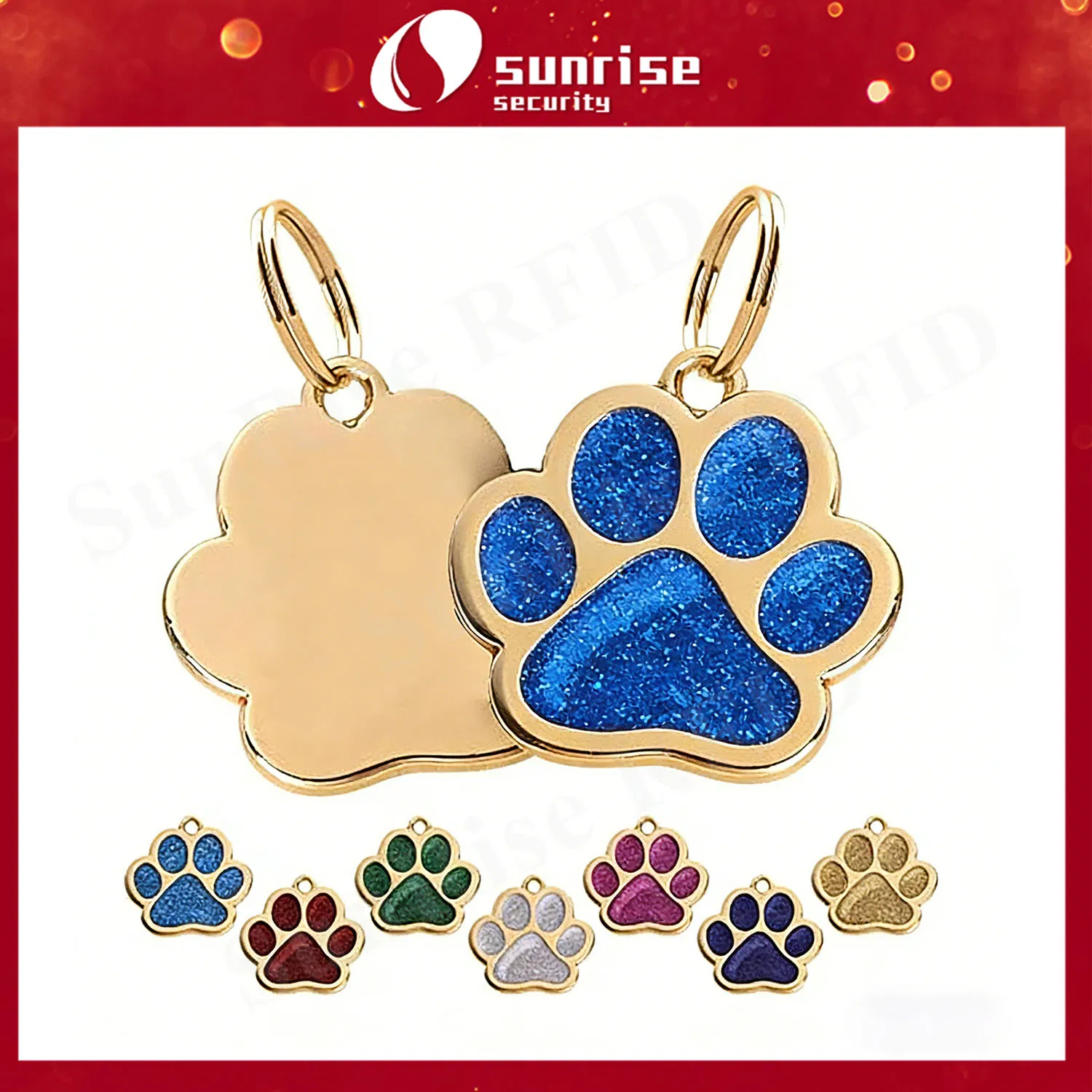 Colorful Metal Pet ID Tag Custom Dog Name Tag