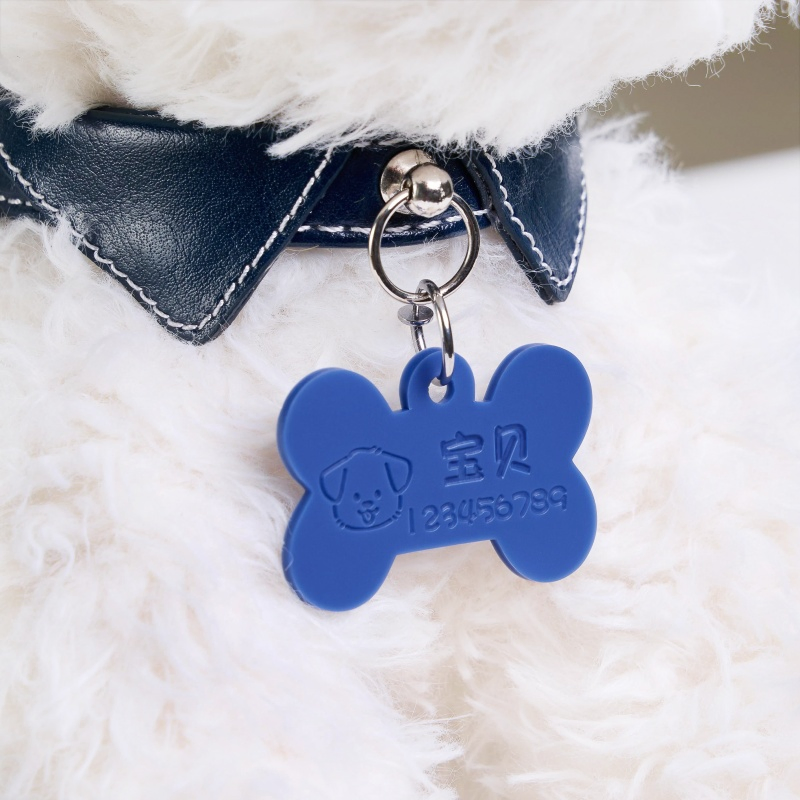 Cat Tags Engraved Silica Gel Cat ID Tag Pet Name Collar Tag 1PCE Customized