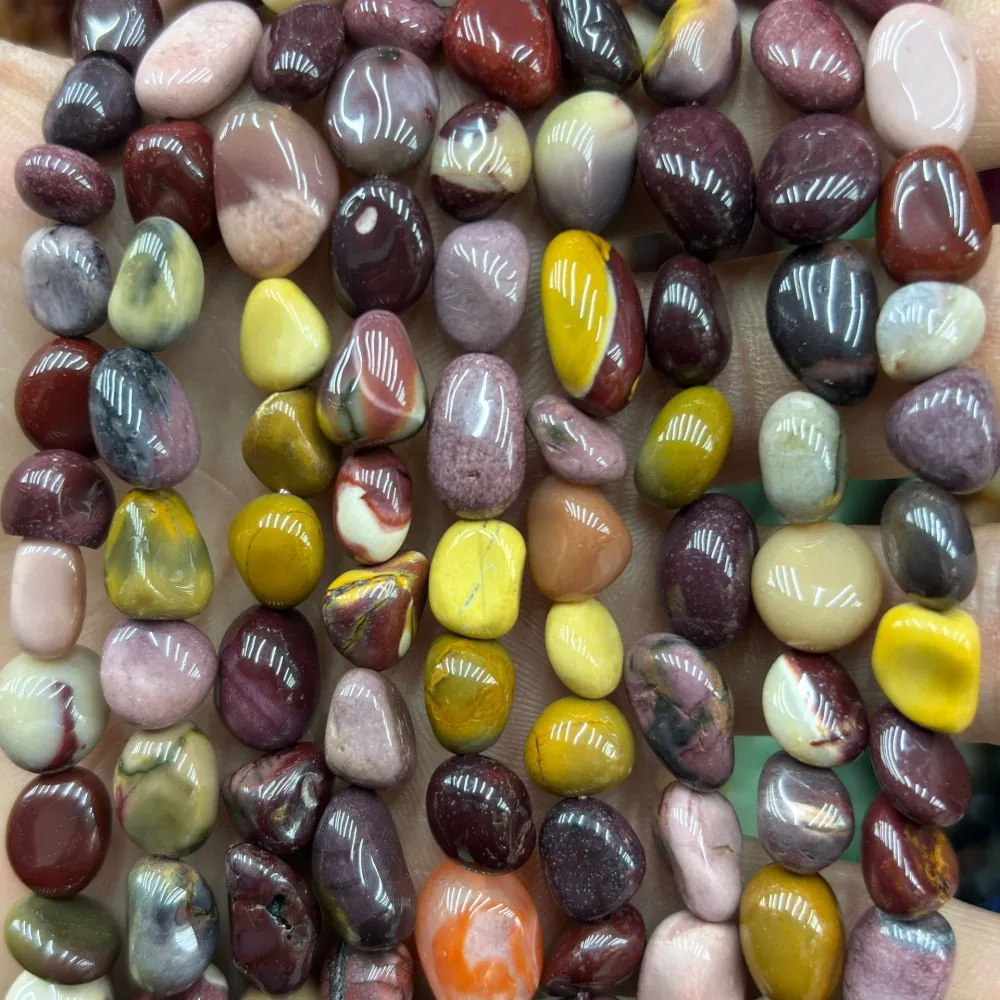 8-10mm Irregular Polished Natural Chunky Healing Tumbled Stone Agate Crystal Gemstone Beads
