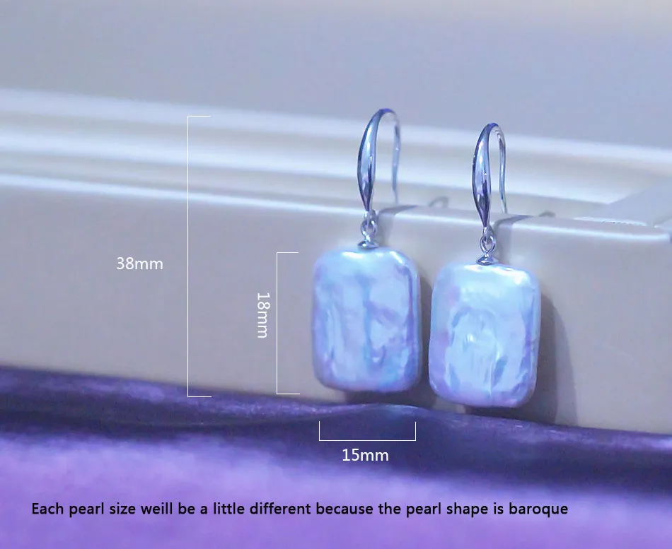 Pearl Drop Earrings View 2