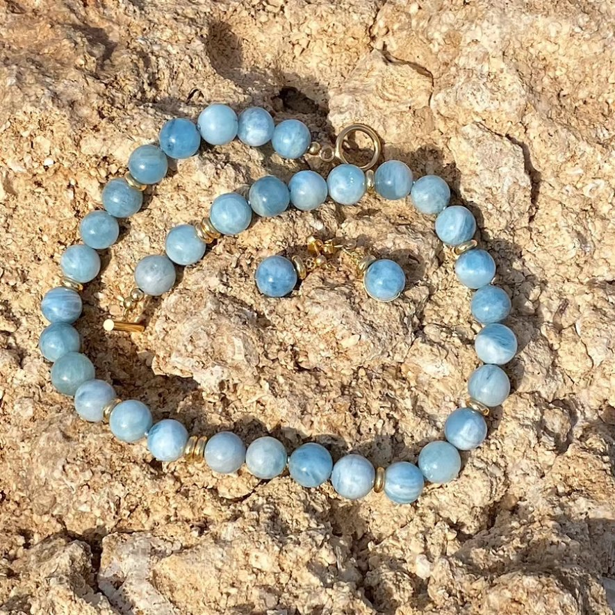 Natural Stone Beaded Choker Healing Chakra Ball Strand Bohemian Summer Jewelry Necklace