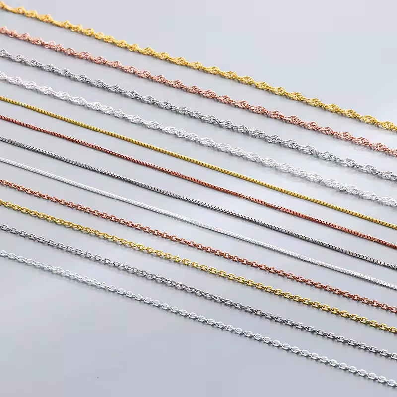 Custom Gold 925 Sterling Silver Men Jewelry Necklace Choker Chains for Women