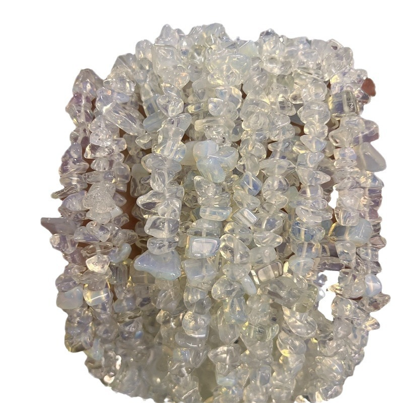 White Opal Chip Beads Stone Rough Uncut Gravel Loose Gemstone Chip Beads