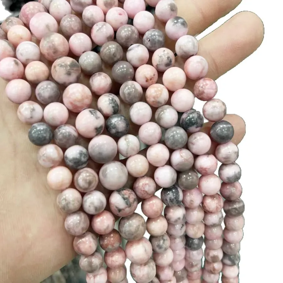 Pink Zebra Stone Beads 4