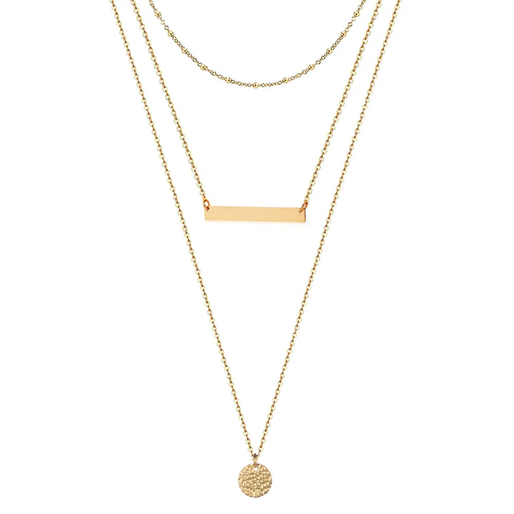 Layered with Sequin Multi-Layer Pearl Necklaces