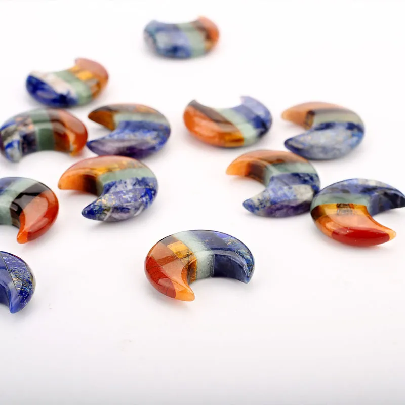 Natural Agate Moon Carving