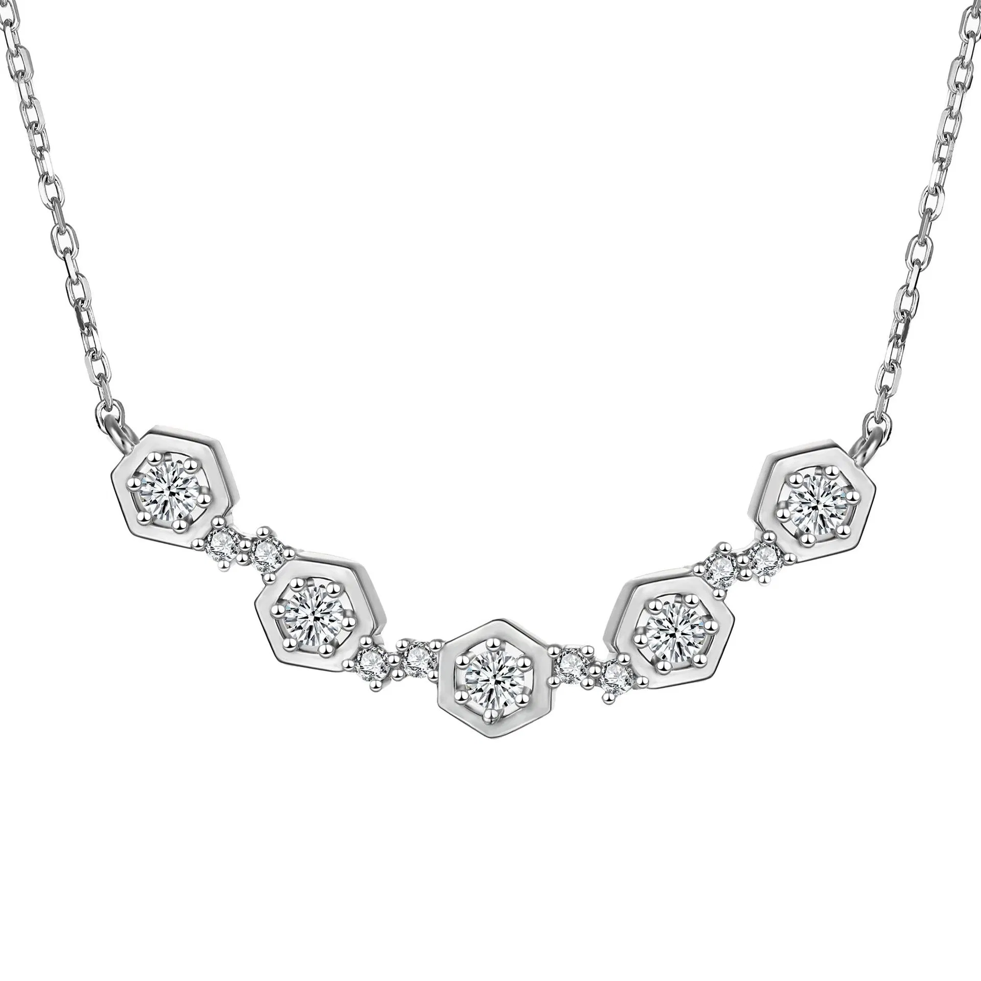 S925 Sterling Silver Personalized Women's Versatile and Fashionable Sterling Silver Pendant Necklace