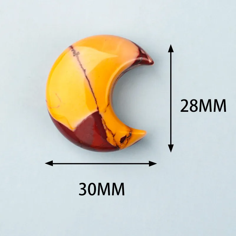 Natural Gemstone Tiny Moon Carving 5