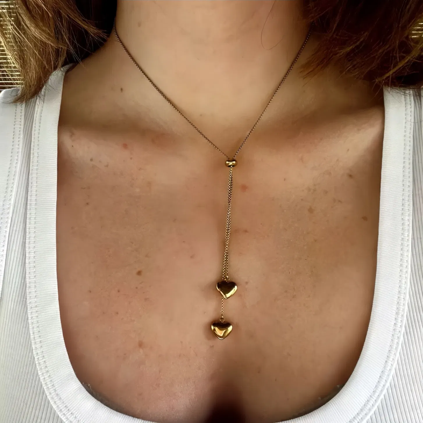 Fashion 18K Gold Long Sweater Chain Necklace with Delicate Y Design