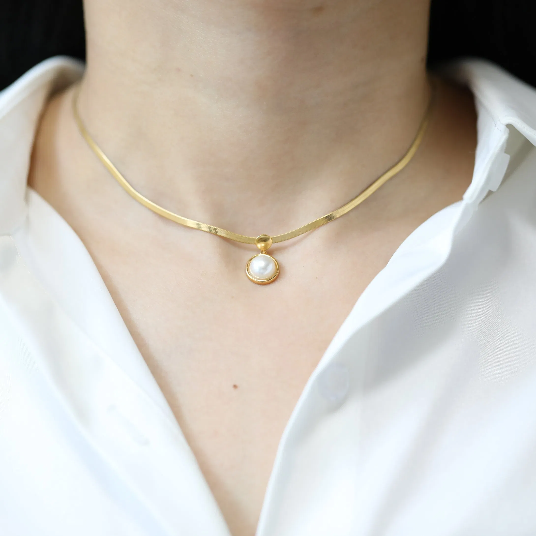 10K 14K 18K Gold 925 Silver Choker