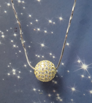 Rhodium Plating 18K Gold Plating Cubic Zirconia 91PC 925 Silver jewelry Pendants